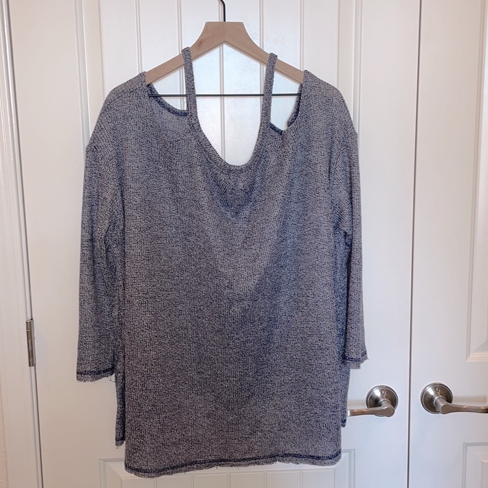 Anthropology Brand "Deletta" Cold Shoulder Knit Top- NWOT - Picture 8 of 11